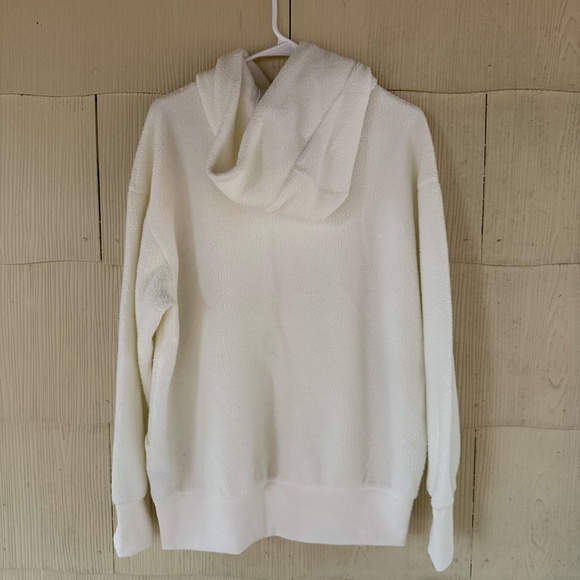 Nike Sherpa Phoenix Fleece Ivory Hoodie - Picture 4 of 5